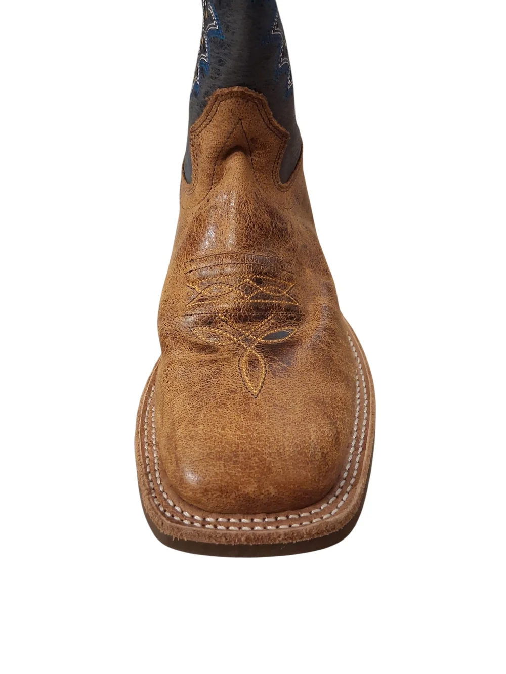 Old West Kids Two-Tone Brown and Black Western Boots